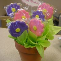 Flower Cookies I did these for my boyfriend's moms birthday, she loved them. It was my first time at cookies and I am pretty happy about how they...