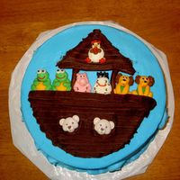 Baby Shower This a cake I did for my friends baby shower. She had a Noah's Arh theme.