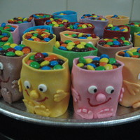 Little Monsters Variation of Debbie Brown ''little monsters''. Choc cake and MMF