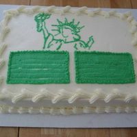 Lady Liberty I made this cake for two of my Indian friends who just got their green card. So I did congratulate them with this cake!