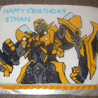Transformer Cake all buttercream