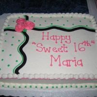 Polka Dots I saw this cake on this site and pretty much just duplicated it. I had a lot of compliments on it, so wanted to share. Thanks for the...