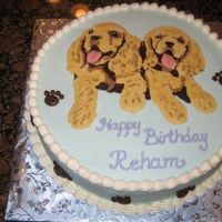 Cocker Spaniel Fbct This was my first attempt at a frozen buttercream transfer. I was pleasantly surprised at how well it turned out!