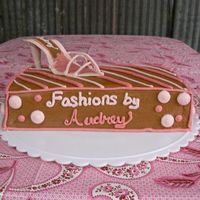 Fashion Cake For Audrey This was my first gumpaste shoe, made extra hard (I thought) because she wanted a strappy sandal!
