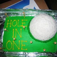 Hole In One I got 2nd place for a work cake contest for this cake. Super easy.