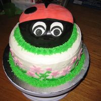 Spring Ladybug Cake For 1St Birthday 