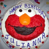 Elmo Cake I made this cake for my 2 year old niece, she loves Elmo!
