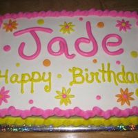 Birthday Cake I made this for my daughter-in-laws surprise birthday party...only second time using fondant. She actually got 2 cakes because of the...