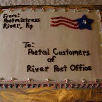 Envelope Cake Envelope cake made for post office customer appreciation day.