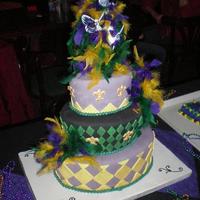 Mardi Gras I made this for a contest this weekend for mardi gras.my first contest and I won best in presentation.