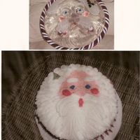 Santa And Plate Am sending this fella all the way to Fl for a dinner party tomorrow - wish me luck. My best friend wanted a cake by me to serve at her...