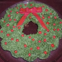 Christmas Wreath Got the idea from someone on another site. Thanks by the way if you double post! Excellent instructions. Did this for combined Nov/Dec...