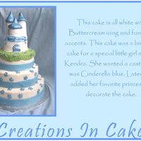 Castle Cake This is another castle. White cake, white buttercream, fondant accents.
