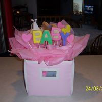 My 1St Cookie Bouquet Made for sister in law for baby shower. NFSC with RBC