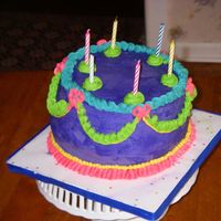 Whimsical Birthday Cake My BDay Cake inspired by the Whimsical BakehouseChcolate Better than ? cake with oreo cookies n cream filling and IMBC frosting. It was...