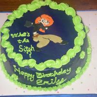 Kim Possible Birthday Cake Practice cake for run-in transfer right on top of the cake. Needs lots more practice. This was a dummy.