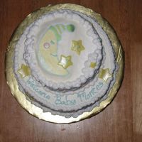 Tricia's Baby Shower Cake Top Top view of the baby shower cake. Did a FBCT of the invitation. This picture makes it look great, but I think from now on i'll stick...