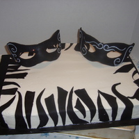 Blk N White mask party