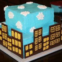 Superman Cake back view