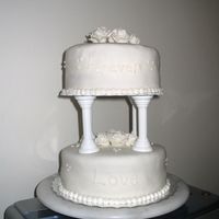 Foreverlove.jpg Cake i did for my Wilton final!Says "forever" on the top tier and "Love" on the bottom tier