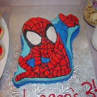 My First Character Cake :) This spiderman cake i made for my son's 3rd b-day yesterday (11.9.05)
