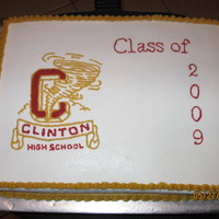 Chs CLINTON HIGH SCHOOL CAKE ALL BUTTER CREAM