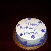 Donna's Birthday This is my cake from the 3rd class of course 1. I made it for my aunt's birthday. We learned the shells and star flowers so I put them...