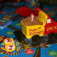 Dump Truck This was the cake and smash cake I made for my son's 1st birthday.