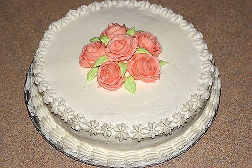 Course I Rose Cake This was my course 1 final, I am looking forward to the 2nd course.