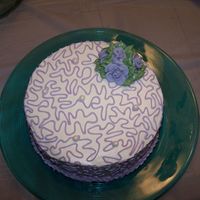 Birthday Cake With Cornelli Lace 