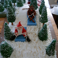 Santa & Rudolph Go Sledding 