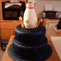Ladies Of The Night Bowling League A cake for my bowling league "Ladies of the night" banquet. The lady pin is RK covered in melted white chocolate.