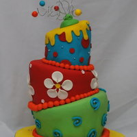 My 1St Whimsical Cake My first attempt at a whimsical cake. I learned a LOT and my fondant skills leave much to be desired, but not a single thing went wrong...