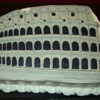 The Roman Coliseum This is my very first groom's cake order, and boy am I nervous! Birthday parties are one thing - but 200+ people are gonna be looking...
