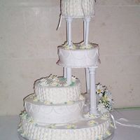 Daisy Wedding Cake My 1st wedding cake. It was a learning experience definitely! not perfect by any means, but again, great experience!