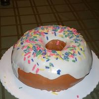 Donut Cake Donut Cake made for a coworks of my husbands retirement.
