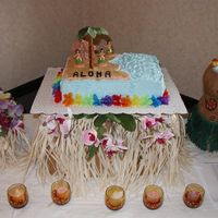 Aloha This was my first wedding shower cake