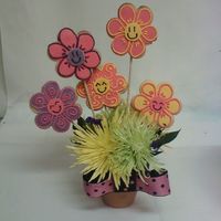 Flower Cookies i made these for my friend who has cancer to add a little bit of sunshine to her day