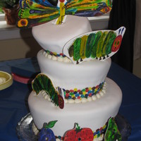 Hungry Caterpillar Topsy Turvey This was my daughter and niece and nephew's first birthday cake. It was also my first attempt at a topsy turvy. I will not make such a...