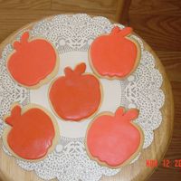 Apple Cookies My first attempt at rolled buttercream cookies. It was very easy and fun to do!