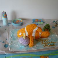 Nemo And Squirt This was for my daughters first birthday. The turtle was her smash cake.