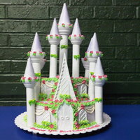Princess Halle's Cake Very easy to make with the Wilton Kit. The only difficulty in this cake is transporting it. Next time I will wait to place the towers on...