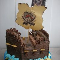 Pirate Ship Local County Fair Entry. I used a styrofoam base and covered it in royal icing.