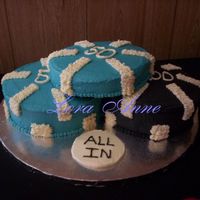 Poker Chip Cakes My husband and I flew to Vegas to get married so I made these Vegas theme cakes for our reception back in his hometown. Set of Poker Chips...