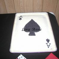 Ace Of Spades Cake This is the Ace of Spades Cake I made for our wedding reception in my husband's hometown. We flew out to Vegas so I made this cake and...