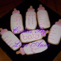 Baby Girl Bottle Cookies I made these cookies for a friend that's expecting a girl. Cookies inspired by CindyM and Mommy23 w/ Antonia RI