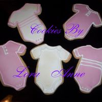 Baby Girl Onesies Cookies I made these for a friend that is expecting a girl.Cookies inspired by CindyM and Mommy23 w/ Antonia RI