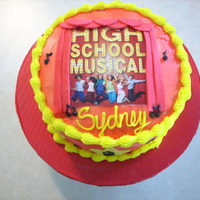 High School Musical thanks to all of you wonderful cc artist for the inspirationbuttercream icing, fondant stars and curtains, photo is not edible i placed wax...