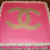 Coco Chanel Logo The cheerleading team of a local school use the "CC" for all of their logo items.