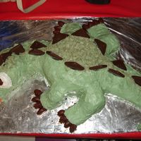 Dinosaur I made this cake for my Nephew who turned 4 and loves dinosaurs